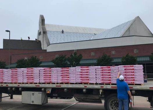 LifePoint Church Shingle Delivery | JBJ Restoration